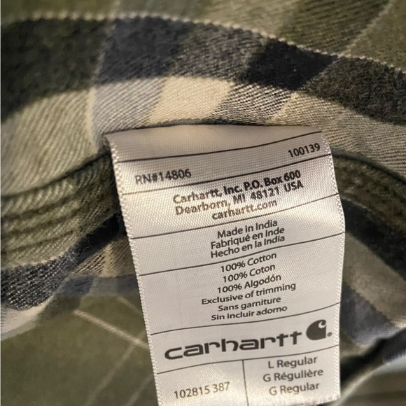 Carhartt men’s button up flannel shirt - Picture 6 of 6